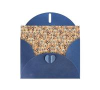 BREAUX labrador retriever Dogs Pearl veneer holiday greeting card, blank envelope, luxurious Christmas and New Year greeting card