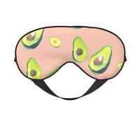BREAUX Many Avocado Images Print Double Sided Eye Mask, Blackout Eye Mask, All Night Sleep Eye Mask for Women Men