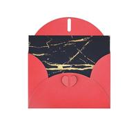 BREAUX Marble Pearl veneer holiday greeting card, blank envelope, luxurious Christmas and New Year greeting card