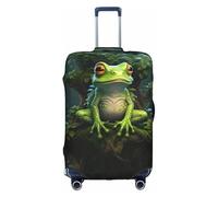 BREAUX Peace Frog Tree print Luggage Protective Covers Luggage Sleeves Luggage Decorative Covers, Zip Luggage Covers, White, X-Large