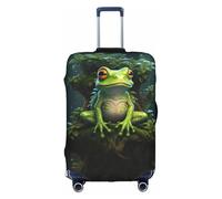 BREAUX Peace Frog Tree print Trolley Suitcase Protective Cover Luggage Protective Cover Unique Double Sided Pattern, White, X-Large, White, X-Large