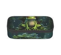 BREAUX Peace Frog Tree print unisex pencil pouch, versatile stationery storage bag for office, travel or makeup