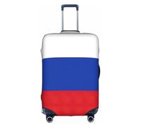 BREAUX Russian Flag print Luggage Cover, Luggage Protective Cover, Trolley Travelling Case Protective Cover, White, M
