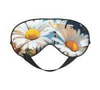 BREAUX Summer Floral Daisies Flower Print Double Sided Eye Mask, Blackout Eye Mask, All Night Sleep Eye Mask for Women Men