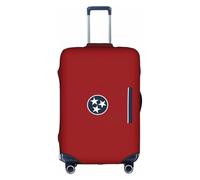 BREAUX Tennessee state flag print Luggage Cover, Luggage Protective Cover, Trolley Travelling Case Protective Cover, White, S