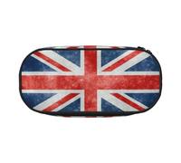 BREAUX The Union Flag Pattern print 300D Oxford Cloth Pencil Case Pouch, Double-Headed Zipper Design, Cosmetics and Organizer