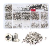 BRECAVE Computer PC Flat Phillips Head HDD SSD 550Pcs Phillips Cross Drive Screw Hardware Fastener Bolts M3/M2.5/M2/M1.7 01-03-550