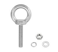 Brecave M3x20mm Eye Bolts 304 Stainless Steel Lifting Ring Threaded Eyebolt with Nuts Washers