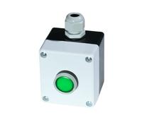 BRECAVE Momentary Push Button Switch Station Box Exit Button Switch 66 x 66 x 62mm ABS Weatherproof for Automatic Gate Openers One Button Exterior Opener