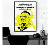 Brecht Quote2 Poster, Drama's Great Practitioners, Inspirational Quote, Uniquely designed poster, wall art, print. Artaud, Stanislavski, Brecht, Meisner. (A3)