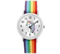 Brecjon Girls' Boys' Children's Watch Unicorn Learning Watch 5ATM Waterproof Colourful Rainbow, multicoloured, Strap.