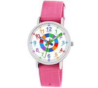 Brecjon Girls' Learning Watch Children from 6 Years 5 ATM Waterproof Gift Back to School Quartz Children's Watch 3D Design German Watch Brand Analogue, pink, Classic
