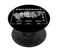 Breckenridge Colorado Skiing Snowboard PopSockets Adhesive PopGrip