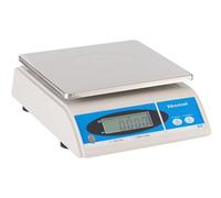 Brecknell 405 LCD 6kg Dual Range Electronic Commercial Kitchen Bench Scales 0.5g Accuracy up to 3kg and 1g 3kg-6kg (15lb x 0.002lb) for Food Preparation and Portion Control Mains or Battery Powered