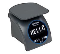 Brecknell PS10 Electronic Postal Scale with Clock Function - 10 lb (5 kg) Capacity, Large LED Display, Soft-Touch Keys, Compact Upright Design, USB-C & Battery Powered for Home, Office, Kitchen