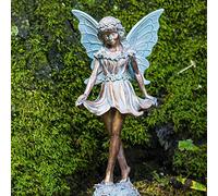 BRECK'S Dancing Fairy Statue - Add This Fun Loving Sprite and Bring Your Garden to Life!