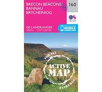 Brecon Beacons / Bannau Brycheiniog Map | Weatherproof | The Black Mountain & Fforest Fawr | Ordnance Survey | OS Landranger Active Map 160 | Wales | Walks | Cycling | Days Out | Maps | Adventure