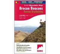 Brecon Beacons British Mountain Map