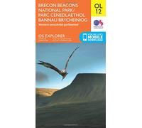 Explorer Ol12 Brecon Beacons National Park - Western & Central Areas Map With Digital Version - Green, Green One Size