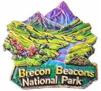 Brecon Beacons National Park Welsh Refrigerator Magnet Travel Souvenir Fridge Decoration 3D Magnetic Sticker Craft