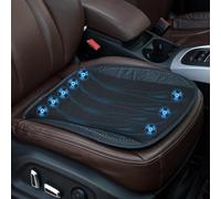 brecoory Cooling Seat Cover, Ventilated Seat Cover, Removable Mesh, Easy to Clean, Suitable for Home, Office, Car, Ventilation, Three-Position Adjustment, Improved Sitting Posture, Black