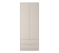 Breda Ready Assembled 2 Door 2 Drawer Wardrobe in Kashmir Matt - Welcome Furniture | TJ Hughes