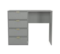 Breda Ready Assembled 4 Drawer Vanity in Dusk Grey - Welcome Furniture | TJ Hughes