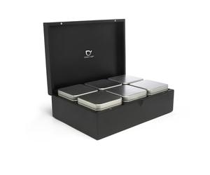 Bredemeijer 184009 Tea Box Bamboo 6 Quarts, Black