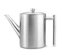 Bredemeijer 3151MS Teapot Cylindre 1,2L, Satin Finish, Stainless Steel, Silver, 19.2 cm*189.0 mm*18.6 cm