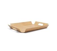 Bredemeijer Brown Curved Rectangular Wooden Tray 44.5 cm