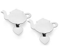 Bredemeijer Stainless Steel Tea Bag Holder Teapot, Set of 2, Silver