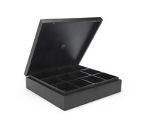 Bredemeijer Tea Bag Storage, Tea Box Organiser, 12 Compartments - Black