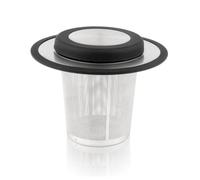 Bredemeijer Stainless Steel/Siliconen Tea Filter with Coaster, Silver