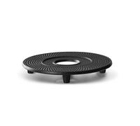 Bredemeijer Teapot Trivet, Heat-Resistant Pot Stand Trivet, Ø 13 cm | Cast Iron Trivet, Round Design, 3 Non-Slip Silicone Feet, Asian-Inspired Design