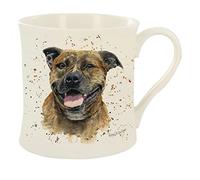 Bree Merryn Fine China Scout Staffie Bull Terrier Dog Tea/Coffee Boxed Mug 8.5x8cm