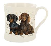 sufe Bree Merryn Fine China Slinky & Scooter Dachshund Dog Tea/Coffee Boxed Mug 8.5cm