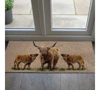 Bree Merryn Happy Highlands Brown Doormat - 50x120cm