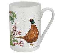 Bree Merryn Tall Mug Percival Pheasant Festive Bird Design Fine China 10fld ozs