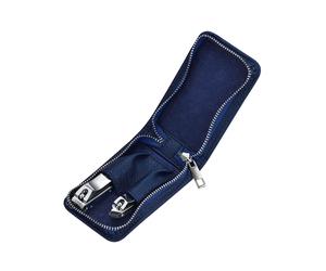 Breed Men's Dagger 2 Piece Surgical Steel Groom Kit in Blue Breed Blue