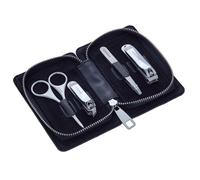 Breed Men's Sabre 4 Piece Surgical Steel Groom Kit in Black Breed Black