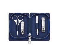 Breed Men's Sabre 4 Piece Surgical Steel Groom Kit in Blue Breed Blue
