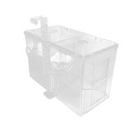 Breeder Box - Clear Isolation Chamber for Fry Care | Double Compartment with Transparent Walls, Fish Tank Divider Accessory, Hatching Observation Tool for Betta Shrimp Guppy