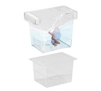 Breeder Box for Fish Tank | Fish Breeder Box for Aquarium, Nursery Feeding Container Hatchery Incubator Divider for Betta Egg Fry Guppy Angelfish Acclimation