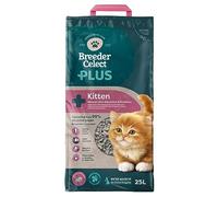 Breeder Celect Plus Kitten Cat Litter (25L) - 99 Percent Recycled Paper, Absorbent Cat Litter, Natural Probiotics & Attractant, Optimal Odor Control, Non-Clumping, Biodegradable - Made in UK