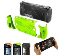 BreedGaming Ergonomic Comfort Grips & Convertible Protective Case for ASUS Rog Ally X Multifunctional Case (Venom Green)