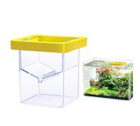 Breeding Aquarium - Transparent Acrylic Floating Nursery, Insulation Tank with Strong Mount 11x8.6x8.7cm, Removable Double Layer Divider | Sanctuary Sec Protector