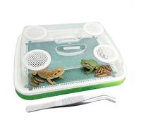 Breeding Box - 3 Tier Filter with Sieve | with Tongs and Fine Anti-Odour - for Sugar, Chicken, Lizard, Frog, Turtle