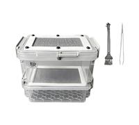 Breeding Box, Feeder, Mini-Terrarium with Ventilation System, Made of Sturdy Polypropylene for Reptile Breeding, Mesh 0.4mm