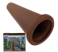 Breeding Cave Aquarium - Clay Pottery Spawning Cone, Fish Ornament Hideaway | Decorative Fish Tank Habitat Device, Ceramic Reproduction Shelter Structure with Secure Placement for Freshwater Saltwater