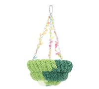 Breeding Hanging Swing, Cozy Multi -purpose Sweet Look Bird Hanging Swing Plush for Interiors (S Black and Red)